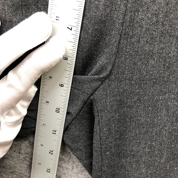 J. Jill Dress Pants Womens 8P Straight Leg Relaxed Mid Rise Dark Gray Flat Front - Picture 6 of 10
